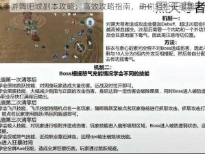 逆水寒手游舞阳城副本攻略：高效攻略指南，助你轻松征服舞阳城秘境