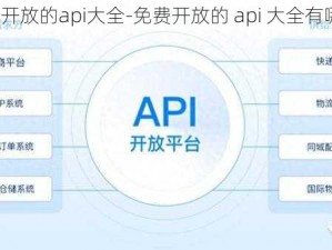 免费开放的api大全-免费开放的 api 大全有哪些？