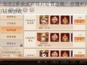 少年三国志2多余武将碎片处置攻略：合理利用资源，轻松玩转游戏