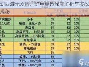 梦幻西游无双版：护甲穿透深度解析与实战效果揭秘