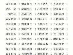 汉字找茬王之成语连连看终极攻略：轻松掌握闯关技巧，揭秘成语接龙秘籍