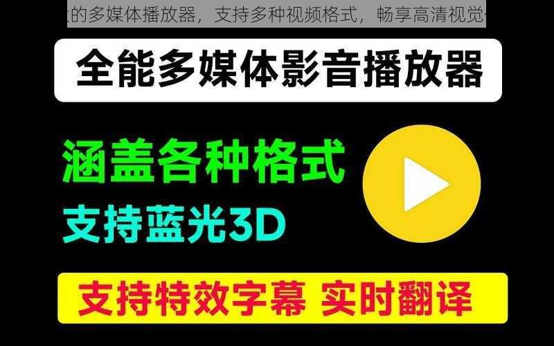 强大的多媒体播放器，支持多种视频格式，畅享高清视觉体验