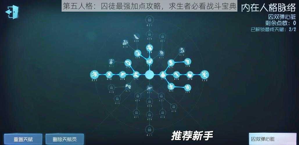 第五人格：囚徒最强加点攻略，求生者必看战斗宝典