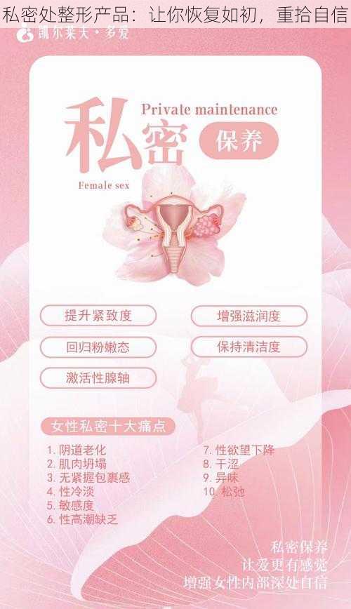 私密处整形产品：让你恢复如初，重拾自信