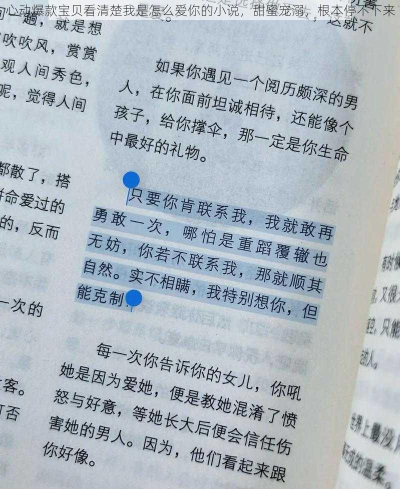 心动爆款宝贝看清楚我是怎么爱你的小说，甜蜜宠溺，根本停不下来