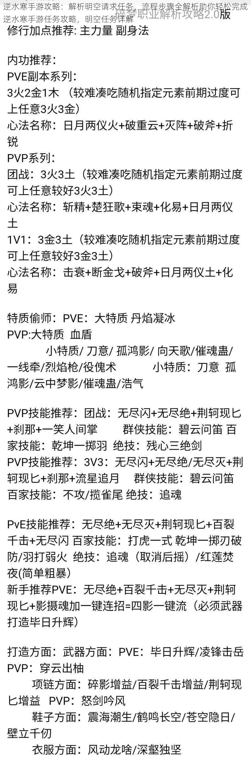 逆水寒手游攻略：解析明空请求任务，流程步骤全解析助你轻松完成逆水寒手游任务攻略，明空任务详解