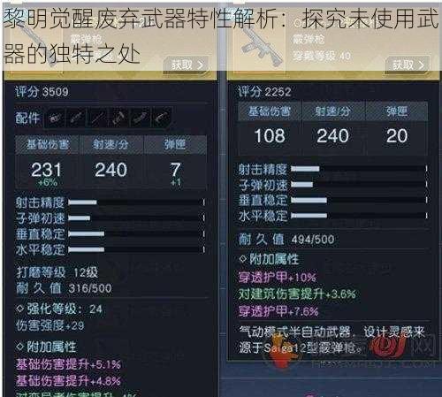 黎明觉醒废弃武器特性解析：探究未使用武器的独特之处