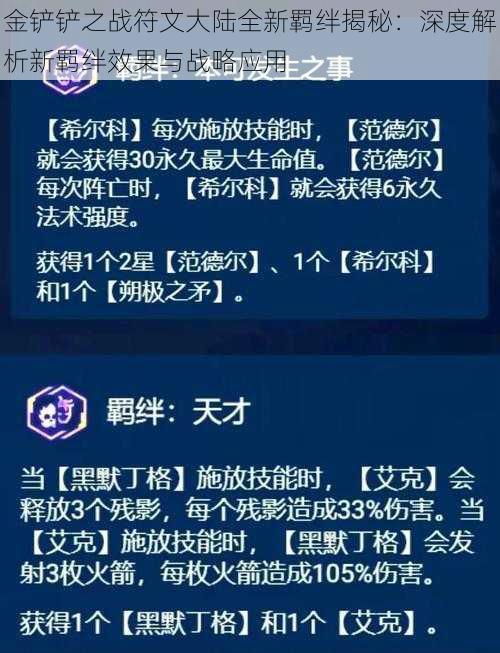 金铲铲之战符文大陆全新羁绊揭秘：深度解析新羁绊效果与战略应用