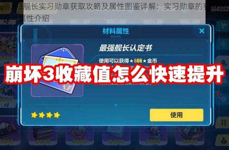 崩坏3舰长实习勋章获取攻略及属性图鉴详解：实习勋章的获取途径与属性介绍