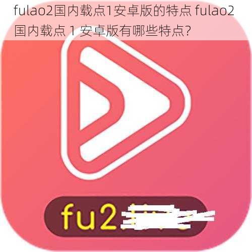 fulao2国内载点1安卓版的特点 fulao2 国内载点 1 安卓版有哪些特点？