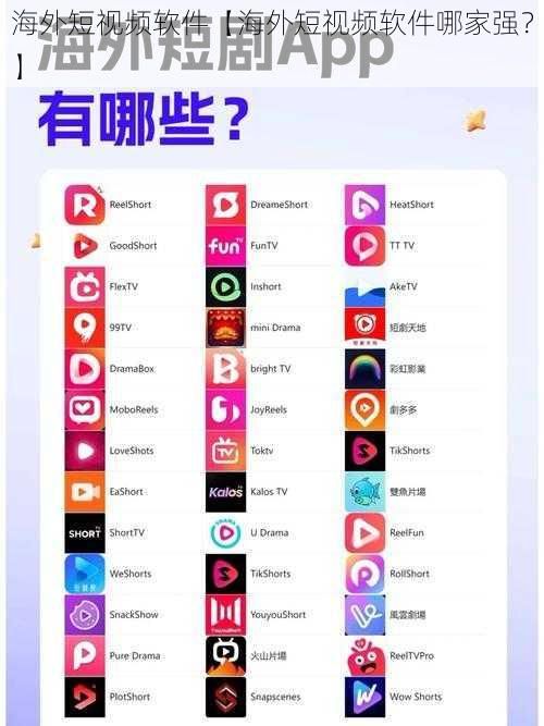 海外短视频软件【海外短视频软件哪家强？】
