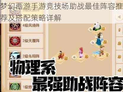 梦幻西游手游竞技场助战最佳阵容推荐及搭配策略详解