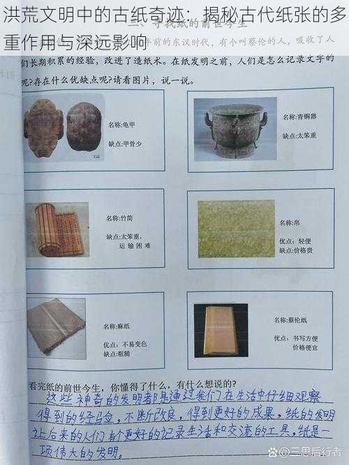 洪荒文明中的古纸奇迹：揭秘古代纸张的多重作用与深远影响